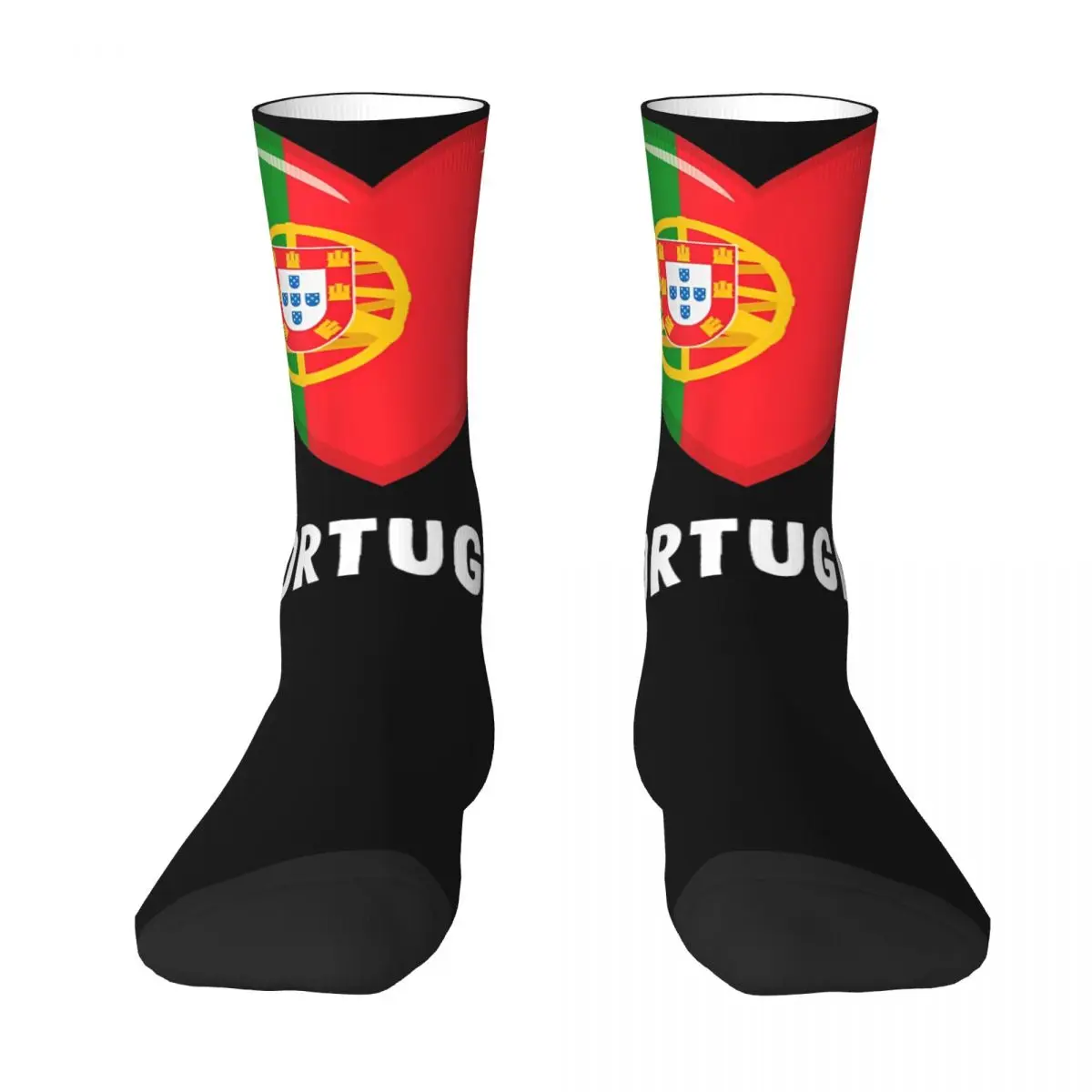 Women Men Socks Portugal Flag Portuguese Stockings Winter Gothic High Quality Socks Graphic Climbing Anti Sweat Socks