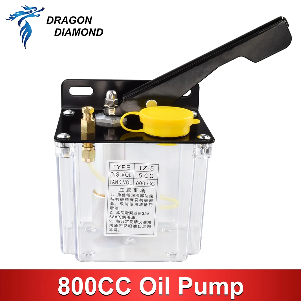 Lubrication Manual Oil Pump Oil Injection Machine 800CC CNC Manual Pump/Engraving Machine Lubrication Pump
