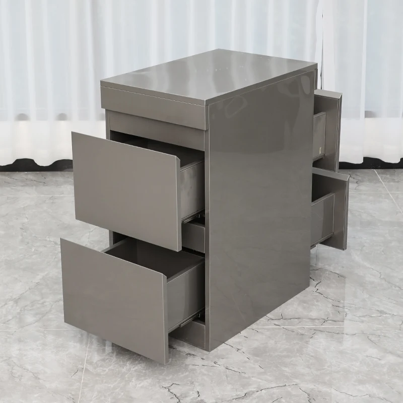 High Quality Modern Hair Salon Storage Cabinet Trolley Barber Shop Workbench Tool Cabinet Kitchen Workshop Living Room