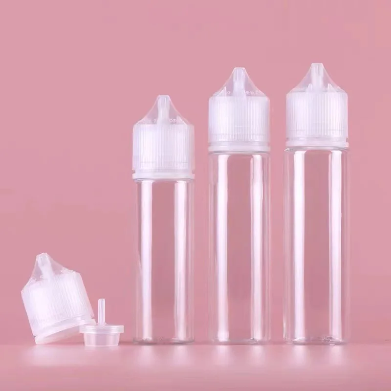 5pcs Empty Dropper Bottle Squeezable Plastic Bottle with Childproof Cap DIY Glue Painting 10ml 15ml 30ml 60ml 100ml 120ml