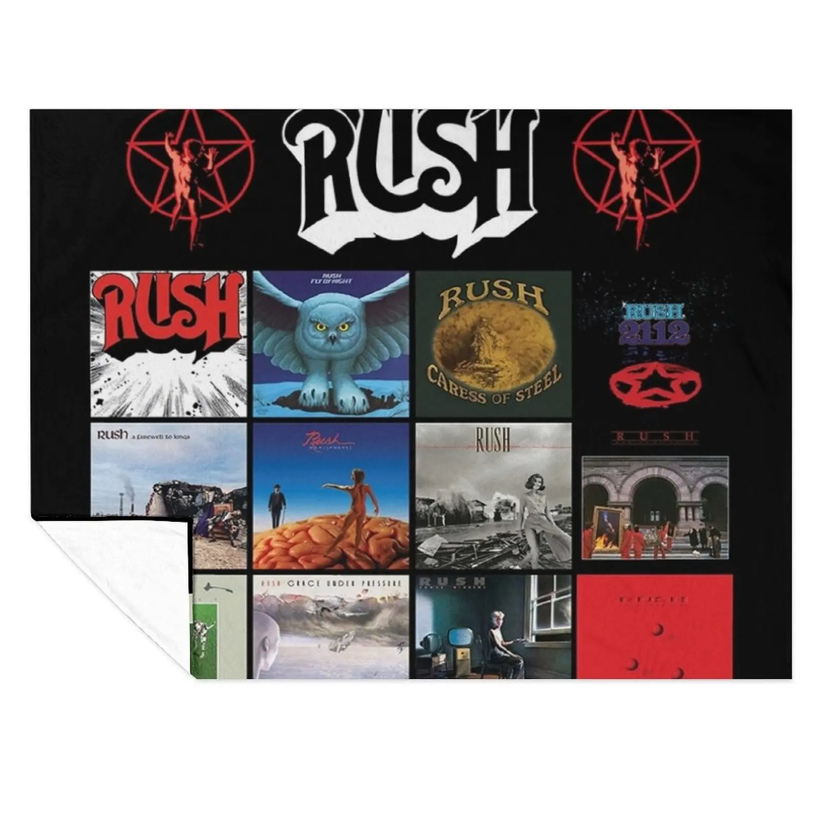 

All In One RushBand Album Cover || 001 Throw Blanket Loose Decorative Sofa Warm Blankets