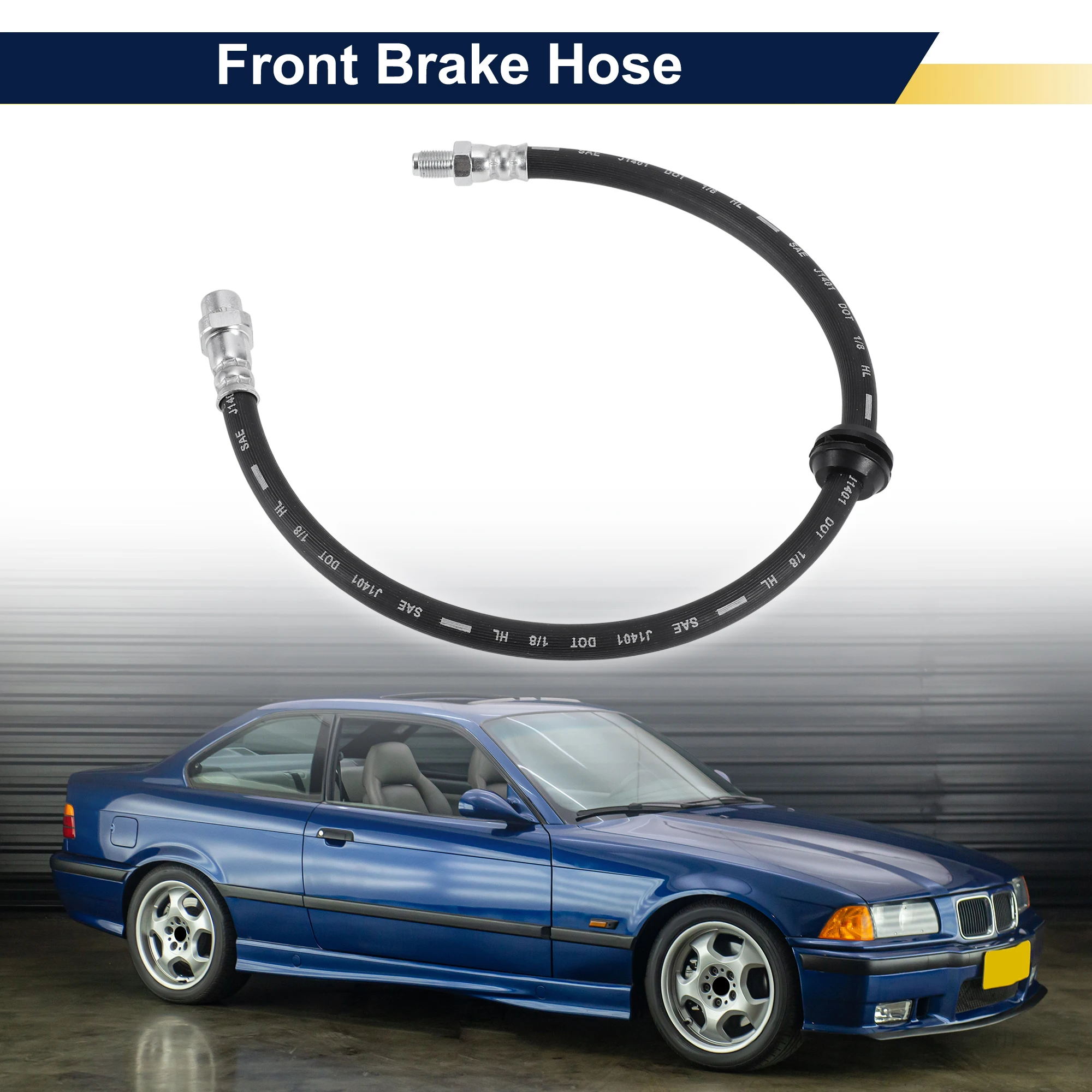 

UXCELL Front Brake Hose for BMW M3 2008-2013 Brake Hydraulic Hose No.34302283033