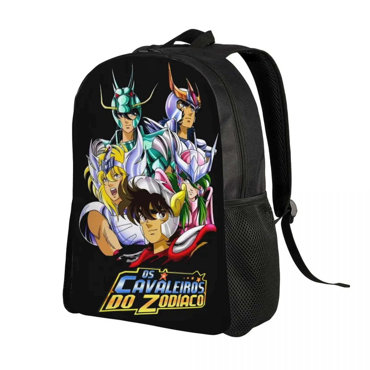 Customized Saint Seiya Knights Of The Zodiac Travel Backpack School Computer Bookbag Cartoon Manga College Student Daypack Bags