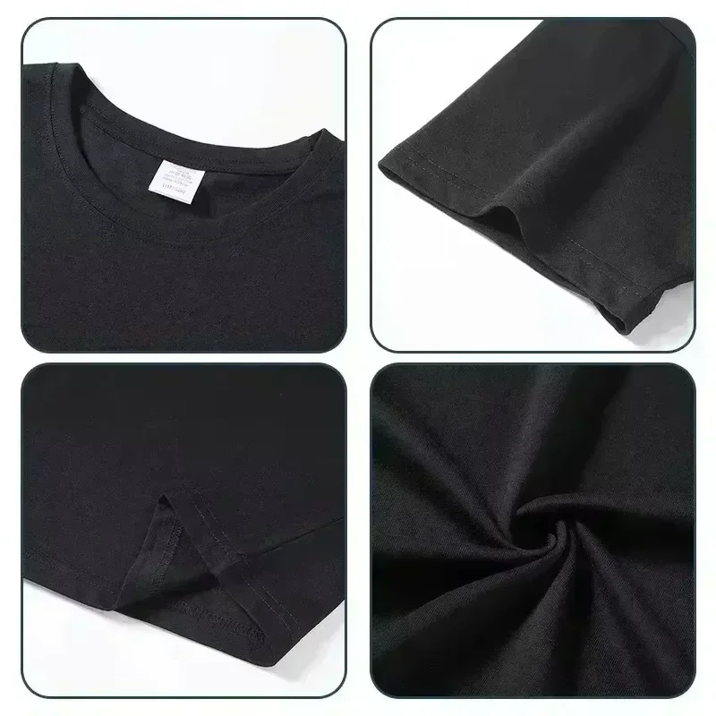 تي شيرت رجالي كاجوال بأكمام قصيرة من القطن 100 مع مطبوعات صيفية، مناسب للسفر متعدد المشاهد والارتداء اليومي