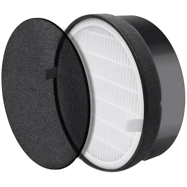 3-Piece Filter for -H132 -H132-RF Air Purifier, Real HEPA and Activated Carbon Filter Kit