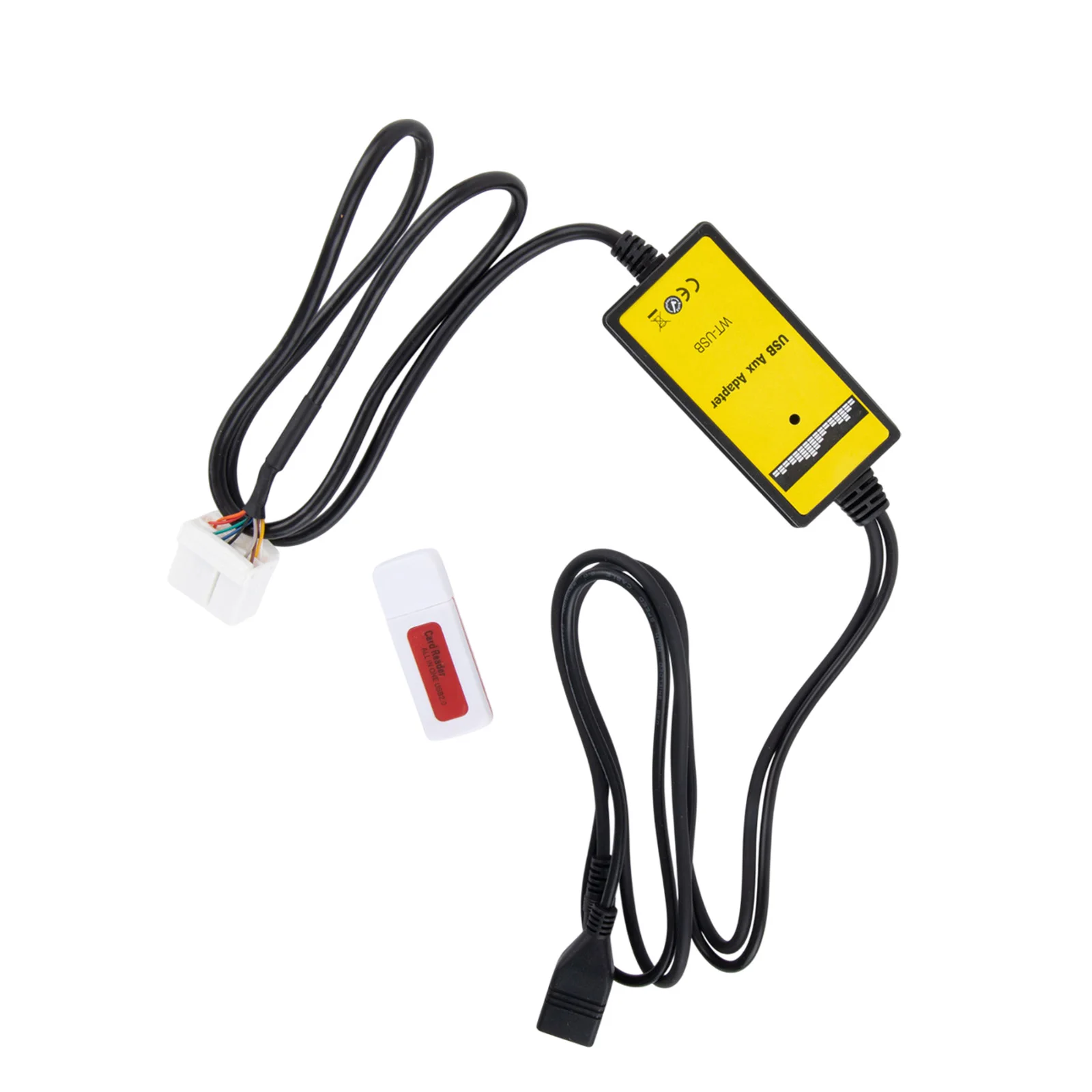 

Practical To Use Brand New AUX Input 3X USB Cable + Reader 12V DC 200MA 20HZ-20KHZ As Photo Show Fit For Honda