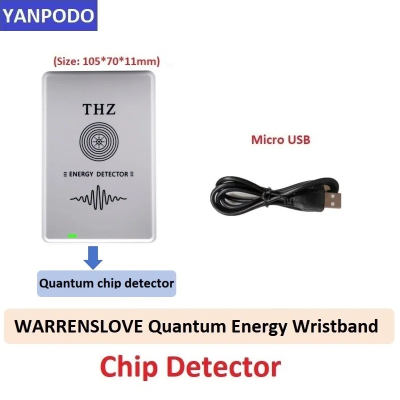 WARRENSLOVE Wristband Chip Detector Quantum Energy Bio-energy Thz