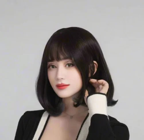 Woven Bob Synthetic Wig for Women -14 Inch, High Temperature Fiber, Rose Net Cap, Versatile Style, Suitable for All Users