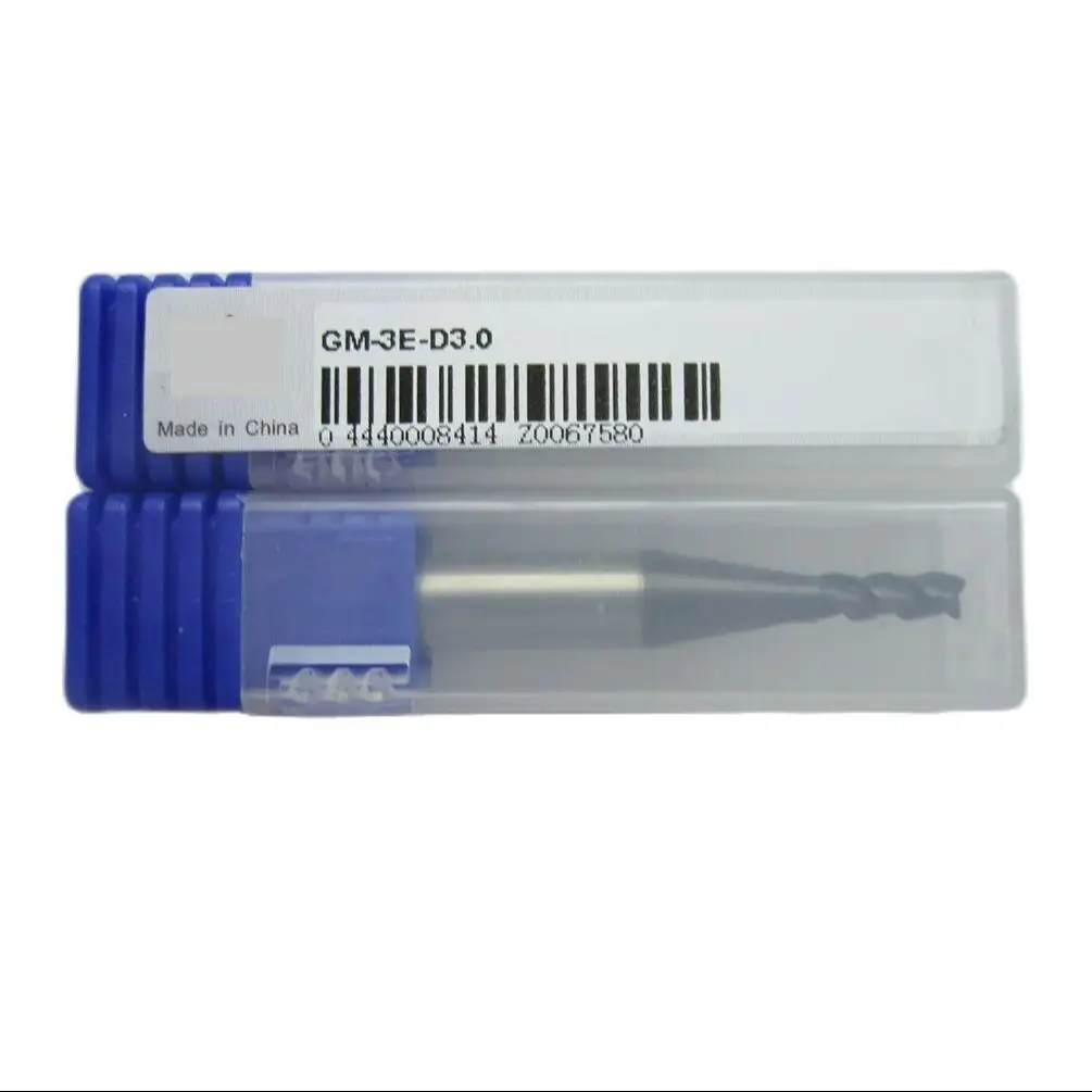 ZCC GM-3E-D1.0 GM-3E-D1.5 GM-3E-D2.0 GM-3E-D2.5 GM-3E-D3.0 GM-3E-D3.5 GM-3E-D4.0 طحن كربيد صلب سلسلة GM مطحنة نهاية GM-3E