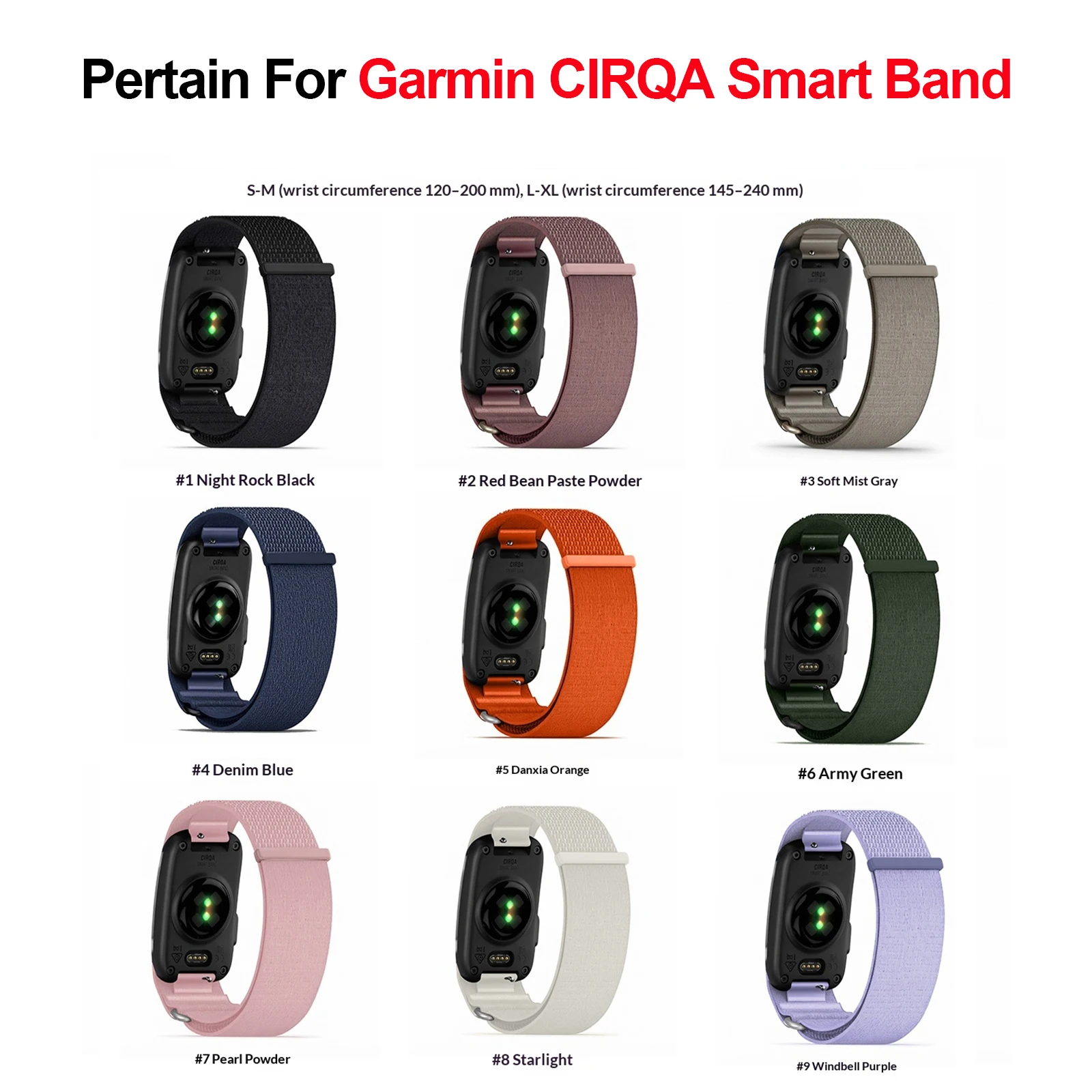for CIRQA Smart Band Micro-Adjustable Performance Loop with Quick-Release Clasp Adjustable Sport Watch Strap for Women Men