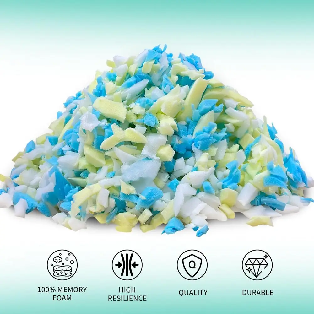 حشو كيس فول من إسفنج الذاكرة الفاخر بوزن 30 رطل - مثالي لأكياس القماش والوسائد والألعاب المحشوة والمزيد #4
