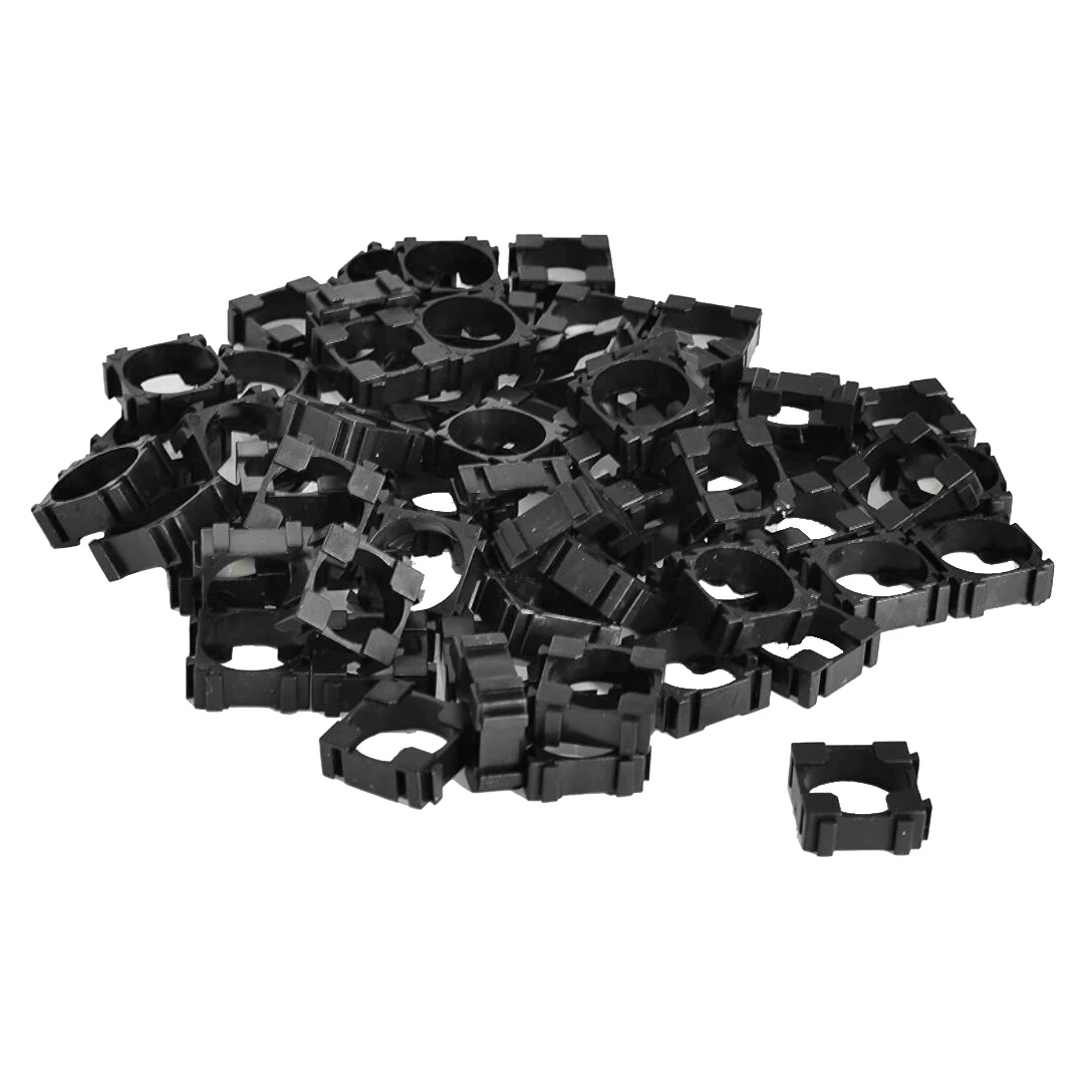 100Pcs 18650 Lithium Battery Holder Plastic Lithium Ion Battery Pack Holder Cylindrical Battery for DIY Fixed