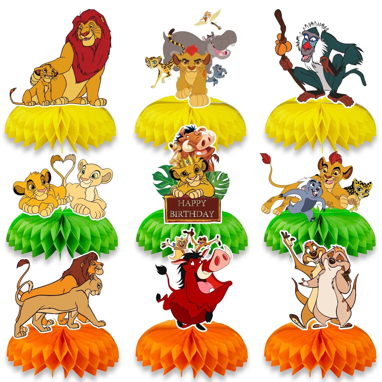 Lion King Birthday Party Gift Lion King Party Supplies Gift Bags Stickers Water Bottle Labels Bracelets Cake Topper Honeycomb