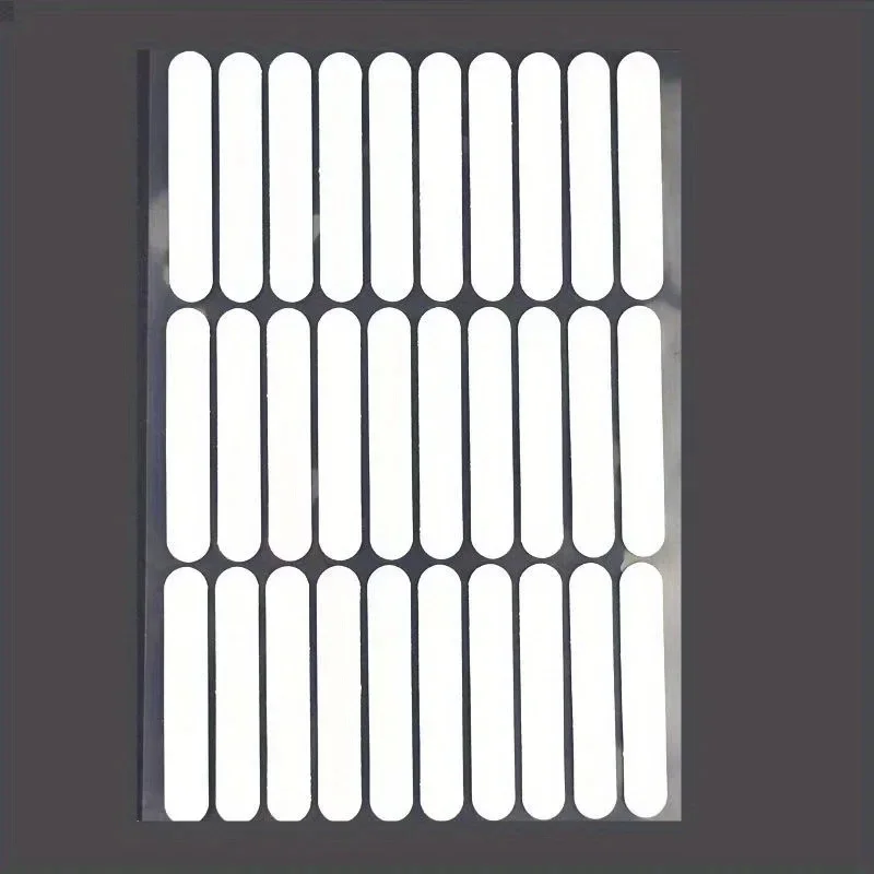 30pcs Nails Display Stand Glue Stickers Acrylic Practice Showing False Nail Art Tools Transparent Double Adhesive Square Tape