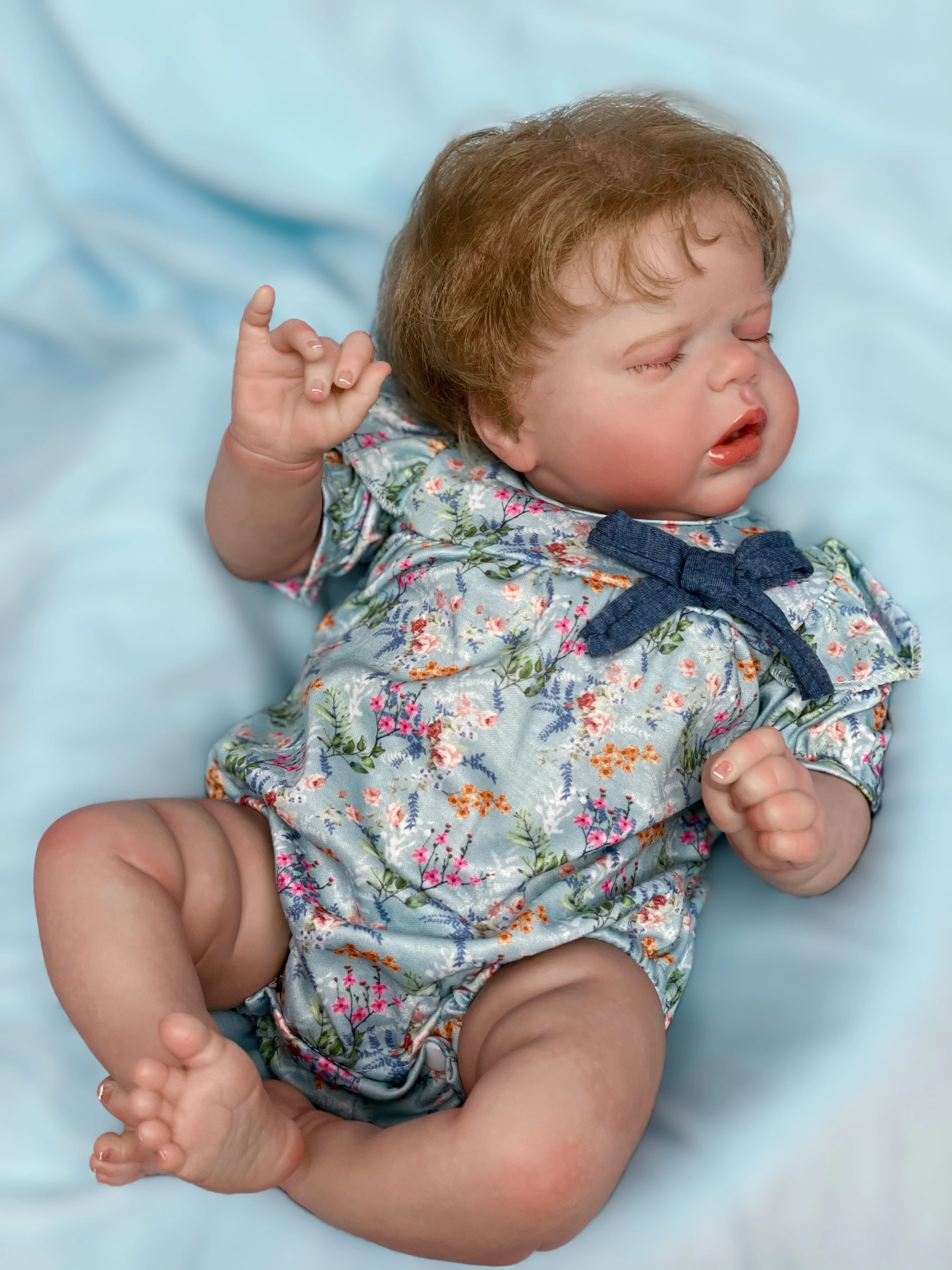 Bebe Reborn Dolls 22Inch Sleeping Alexis Artist Painted Realistic Newborn Baby Doll Toys For Kid\'s Gifts Pеборн Muñecas Reborn