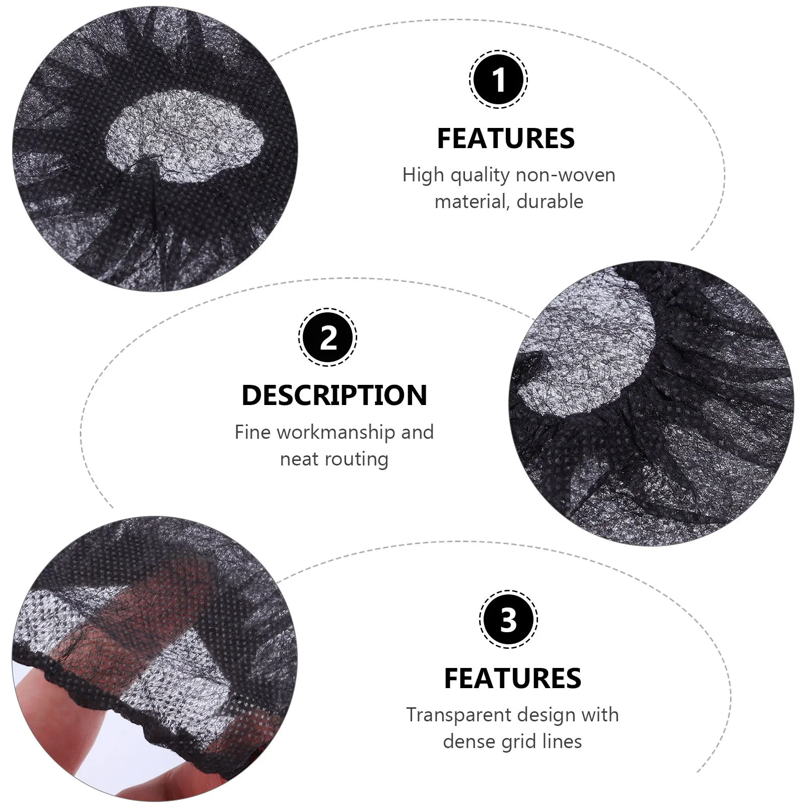 

100Pcs Disposable Microphone Protective Cover Nonwoven Mic Protector Reduce Wind Saliva Suitable for Ktv Recording