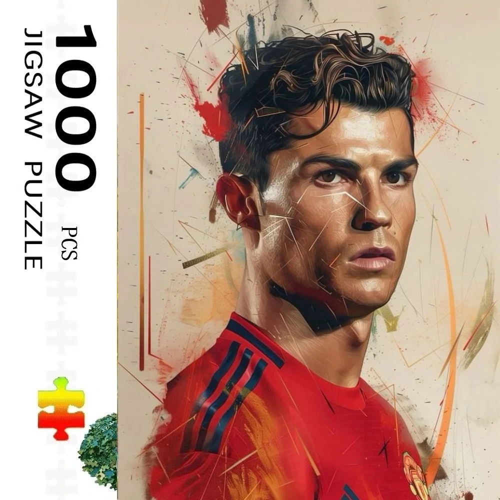 

Jigsaw Puzzles Football Sports Star Home Decor Adults Puzzle Games Family Fun Floor Puzzles Educational Toys for Kids Gift