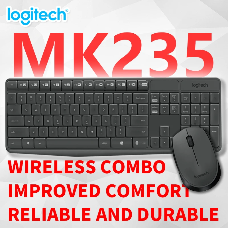 

Logitech MK345 Comfort Wireless Keyboard and Mouse Combo MK345\MK235 MK245\MK240 MK270\MK275 G304\G402 M750 multiple styles