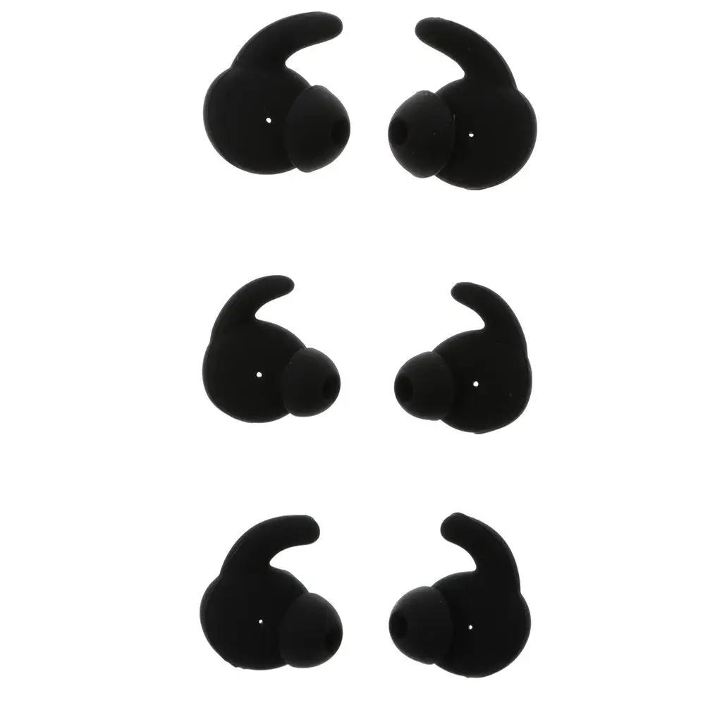 3 Pairs Silicone Earbuds Tips Cover Skin Earpiece Ear Hook Buds for HUAWEI Honor AM61 Sports Headset