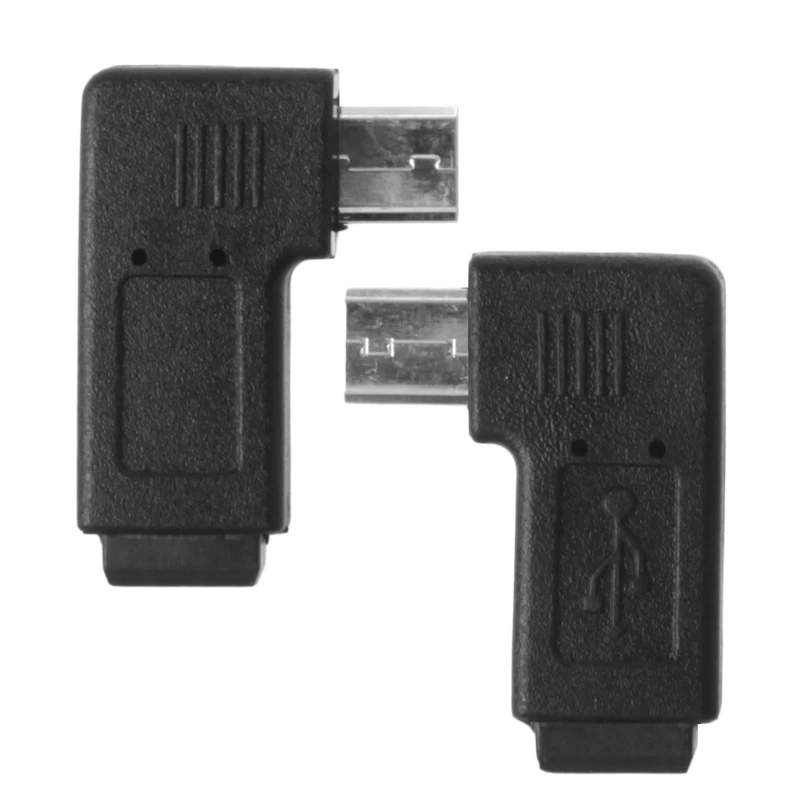 Left and Right Angled Mini USB 5Pin Female To Micro USB Male Data Sync Adapter Dropship