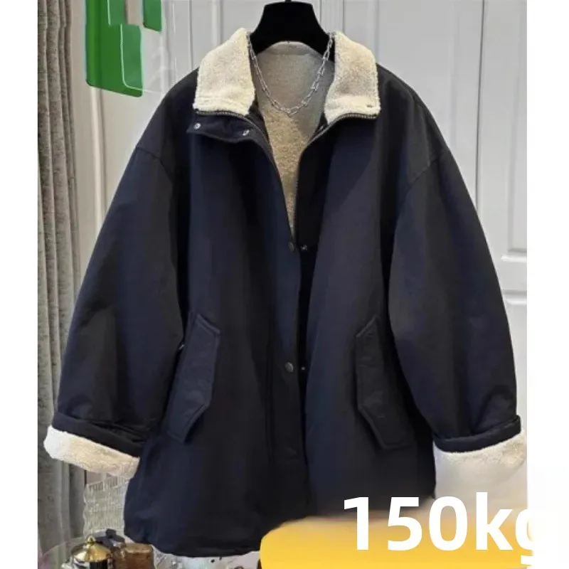 メンズ ミッドレングス 軽量 コットン ジャケット スタンドカラー 断熱性 暖かい綿入りコート ルーズフィット レギュラー 薄手