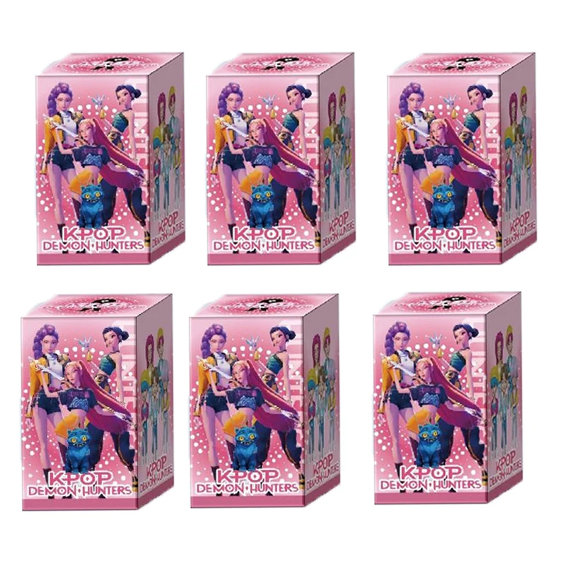 أنيمي KPop شيطان الصيادين صندوق أعمى HUNTRIX ساجا بويز رومي ميرا زوي ديربي النمر عمل نموذج لجسم دمية لعبة غامضة ديكور هدية