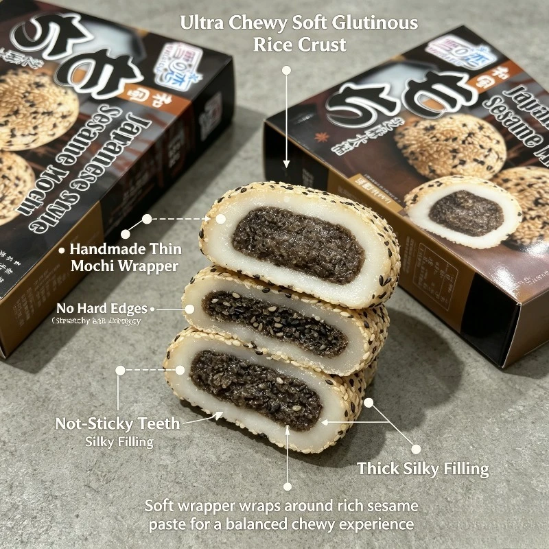 Yuki & Love Japanse Daifuku Mochi 210g - close-up view