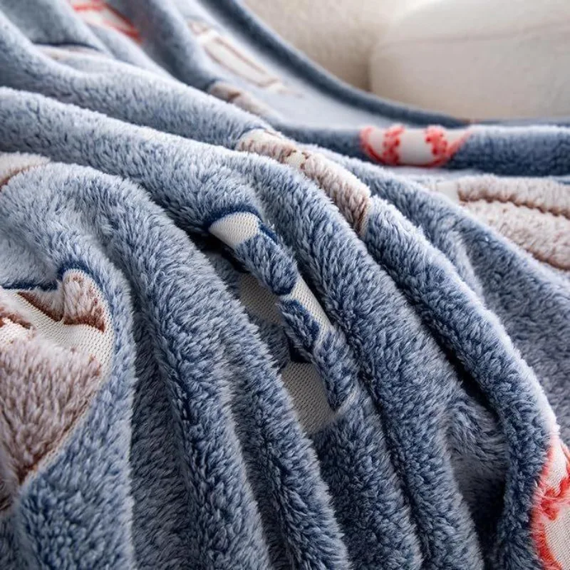  توهج الظلام الصوف بطانية كرة القدم كرة القدم نمط تضيء يلقي طفل الحضانة الرعاية النهارية وقت القيلولة لينة أفخم الدافئة سرير مريح #2