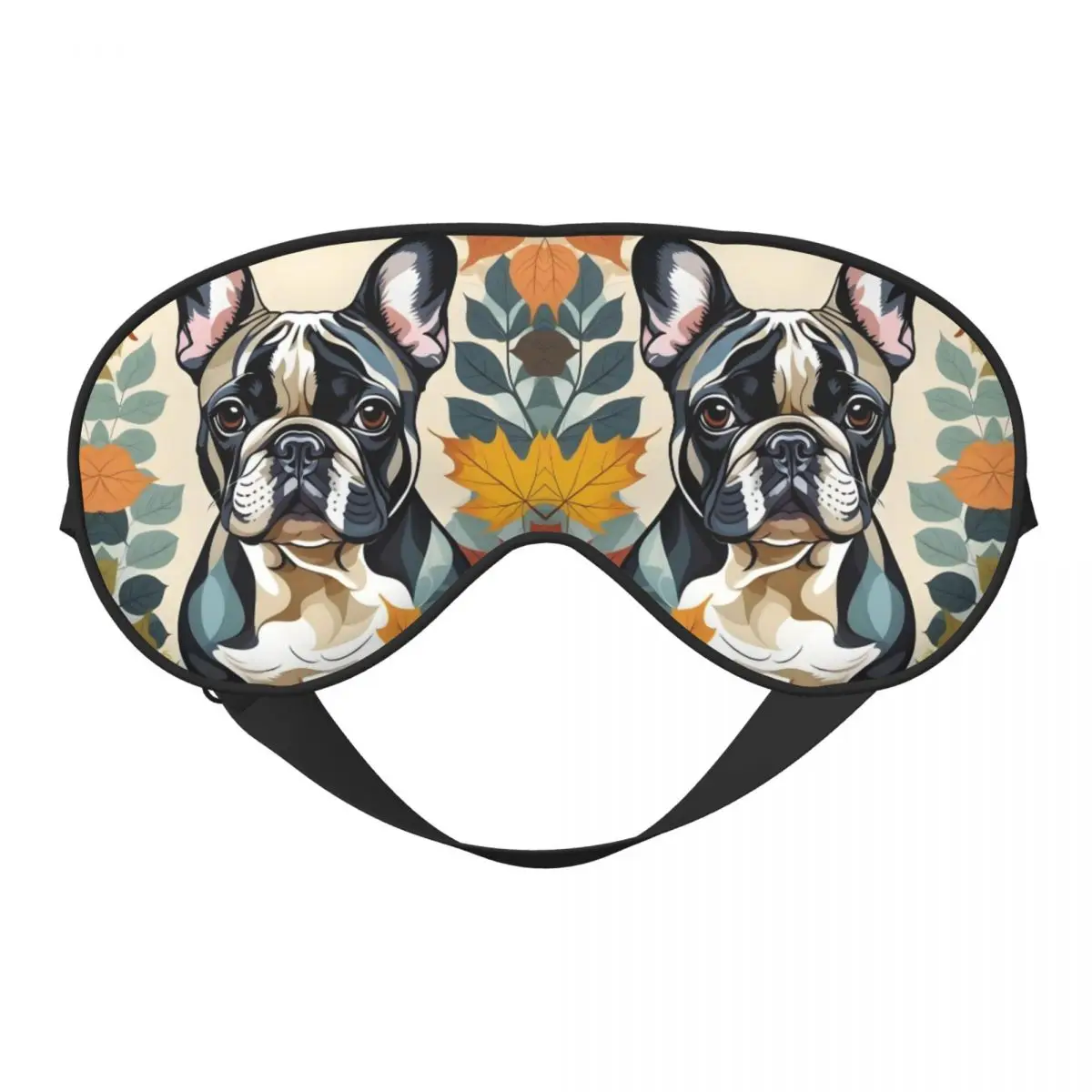 

Custom Cute French Bulldog Creative Eye Patches Frenchie Pet Blindfolds Men Women Travel Sleep Eye Mask Lunch Break Eye Cover