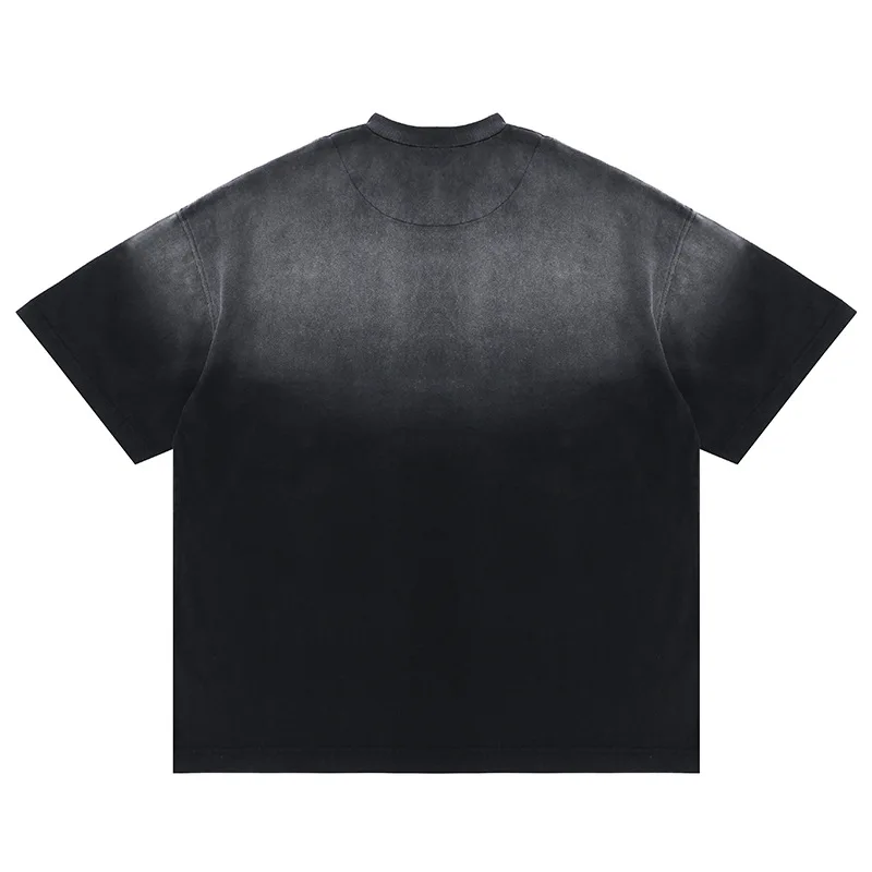 Men T Shirt Women Unisex Streetwear VintageC asualSummer Cotton Tapered Triangle T shirts Tee