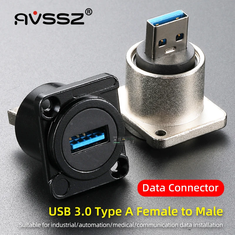 AVSSZ USB 3.0 2.0 Adapter A to B, B to A Male Female Converter Connector Two-way Solderless Socket for Computer Camera Car MP3