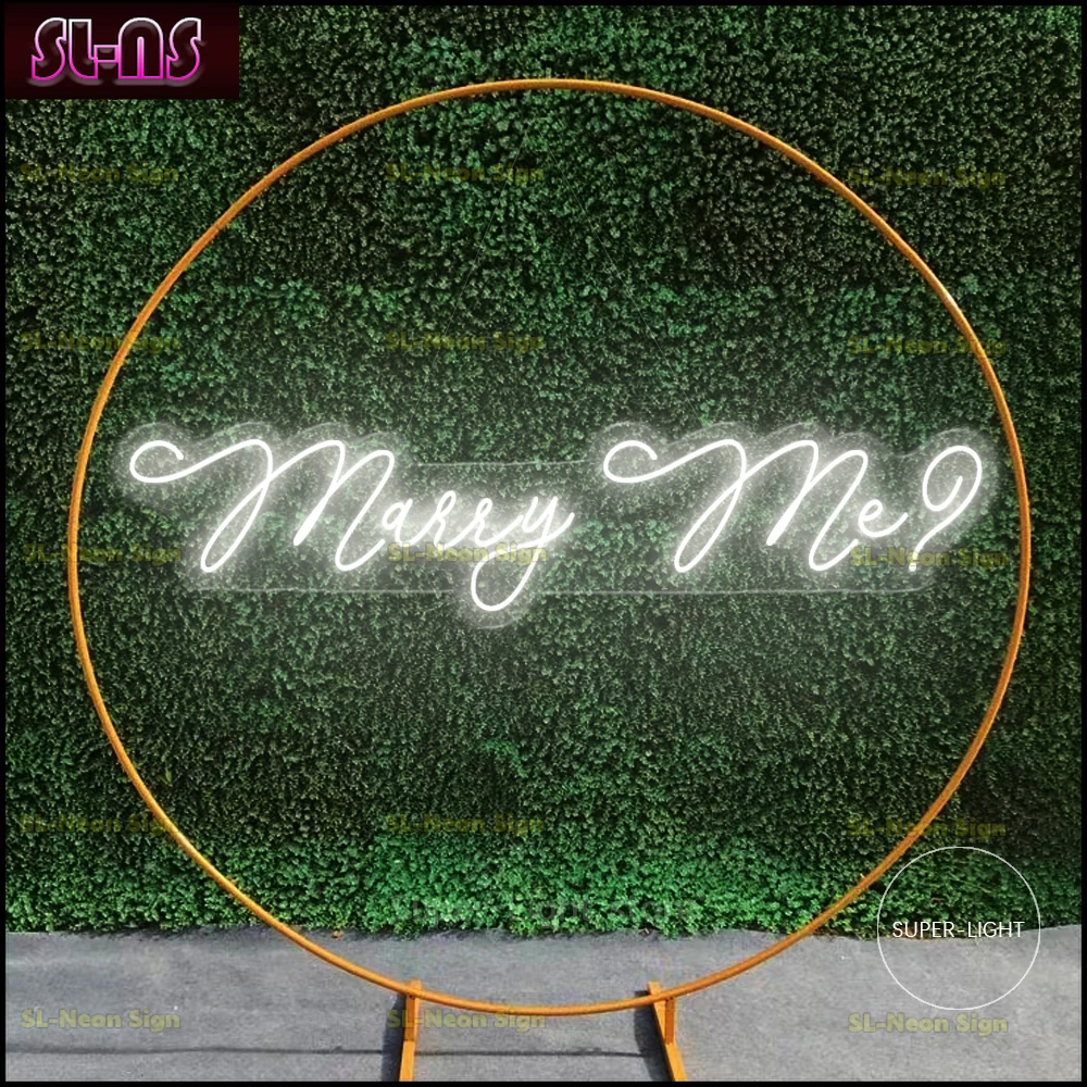 

100cm Marry Me Neon Sign, Proposal Decor, Led Neon Sign, Custom Wedding Neon Signs, Engagement Party Decor, Bridal Shower Sign