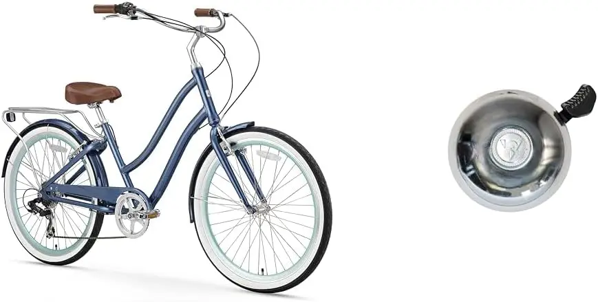 

Женский пляжный крейсер Sixthreezero EVRYjourney, гибридный велосипед Step Through, колеса 24 или 26 дюймов, несколько вариантов скорости a