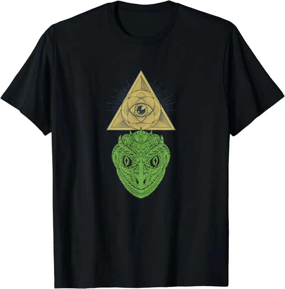 Reptilian Illuminati Conspiracy Theory Tee Shirt Unisex T-shirts For Man Woman Short Summer Tees