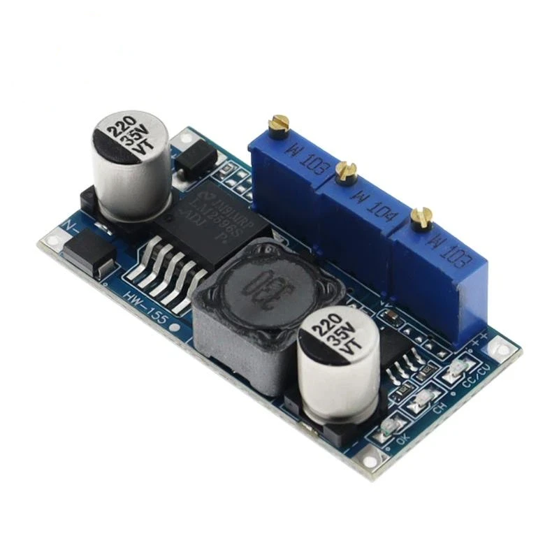 1Pcs Constant Current Voltage Regulator High Efficiency Low Heat Power Supply LM2596 DC-DC Step-down Module LED Driver