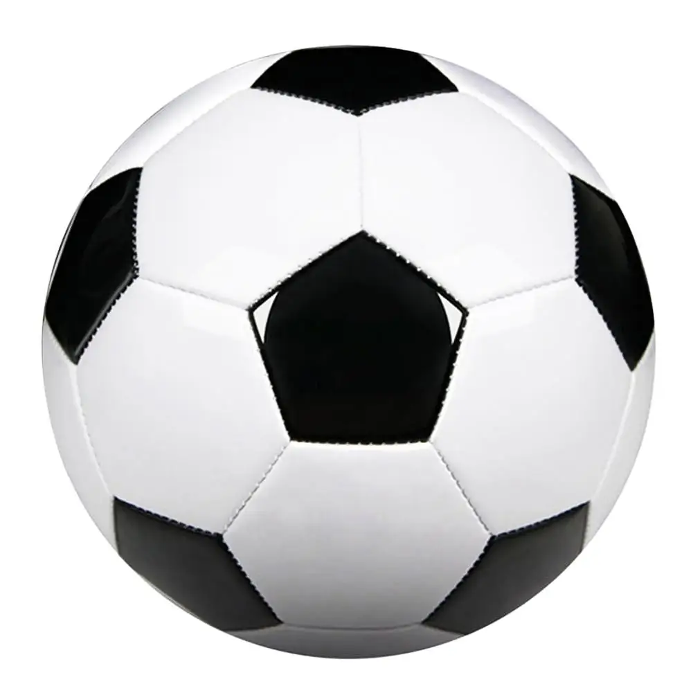 Professional PU Leather Soccer Balls for Team Training - Black/White - and High-Quality Equipment for Practice L3A6