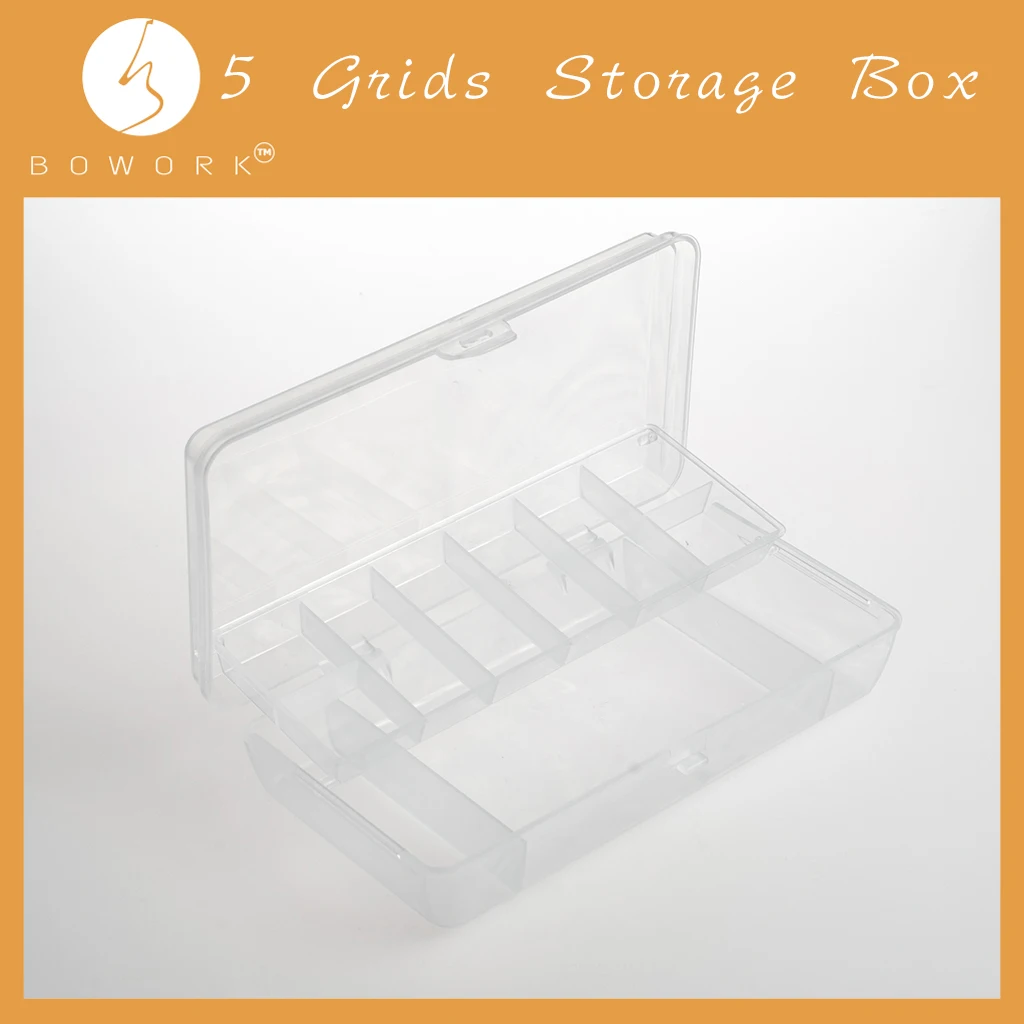 BOWORK Plastic Transparent Storage Container Organizer Double Layer Plastic Box For Bow Frogs Bow Parts