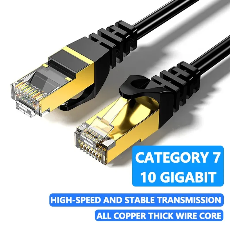 Ethernet Network RJ45 Cable cat7 Patch Outdoor Waterproof LAN Cable For PC Laptop