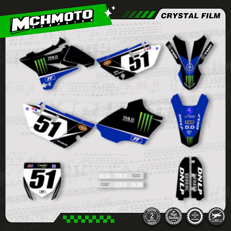 

MCHMFG For YAMAHA YZ85 2015 2016 2017 2018 2019 2020 2021 Custom Team Motorcycle Graphics Decal Stickers Kit