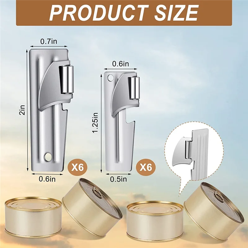 Y31A P-38 and P-51 Can Openers Stainless Steel Camping Can Opener Portable Can Opener for Kitchen Travel Camping
