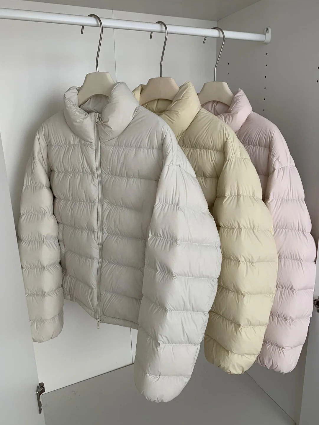 

Fashionable Stand Collar Color Cotton Jacket Women's Winter New Simple Korean Style Casual Cotton Clothes Ins