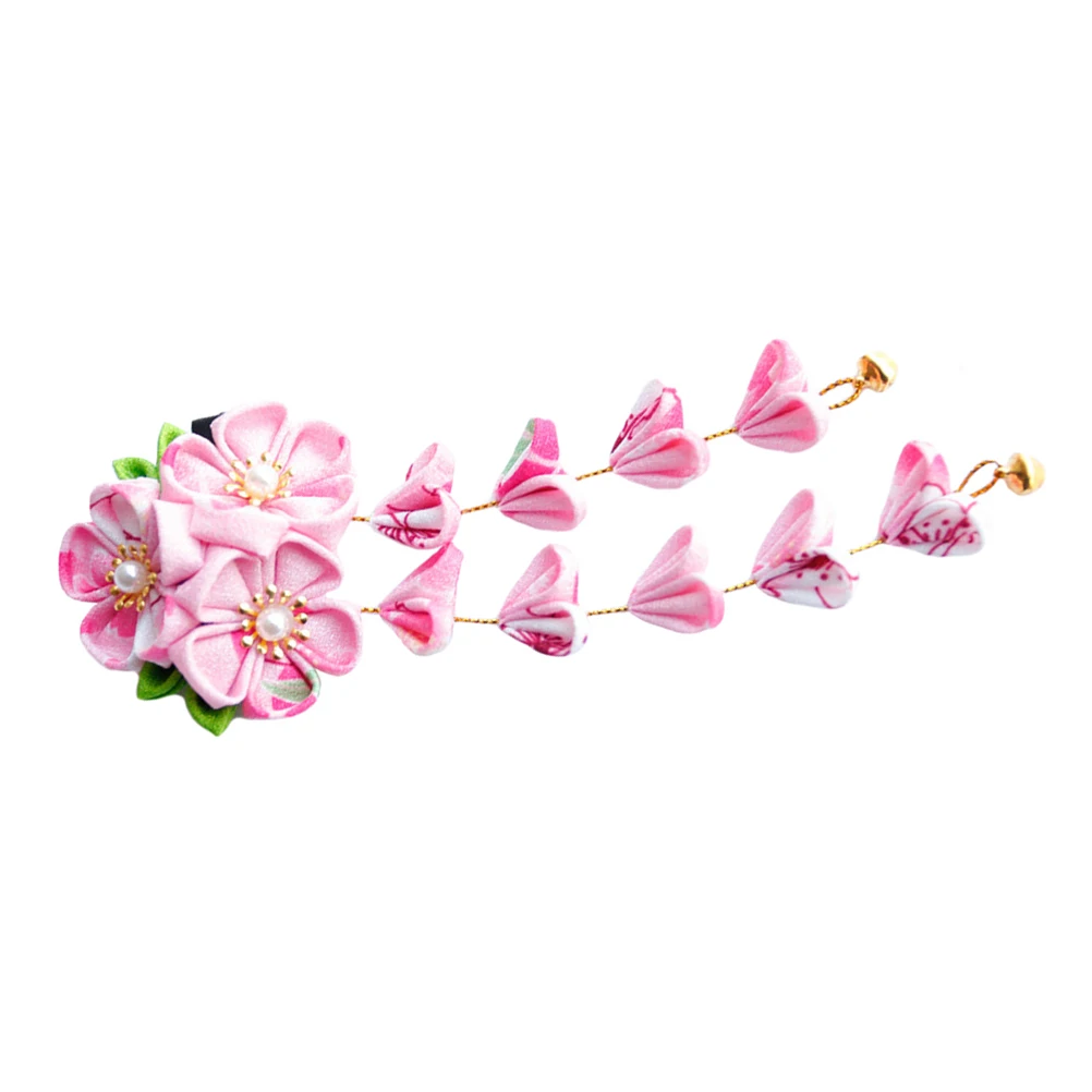 

Kimono Hairpins Exquisite Flower Tassel Accessories Japanese Style Alloy Clip Women Hair Ornaments Hairstyling Tools