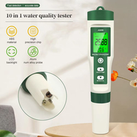 10 in 1 Water Quality Monitor PH EC TDS ORP H2 Fertile Salinity S.G Resistivity Temp Multifunction Water Tester for Aquariums