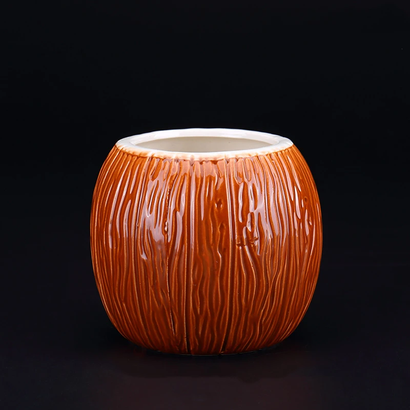 550ml Coconut Shape Hawaii Tiki Mugs Ceramic Mug Mug For Gifts Cups And Mugs Cocktail Cup 5