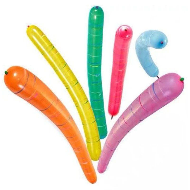 50/100pcs สีผสมยาว Latex Rocket บอลลูนบินรับสารภาพเด็กวันเกิดตกแต่งบอลลูนของเล่นคลาสสิก