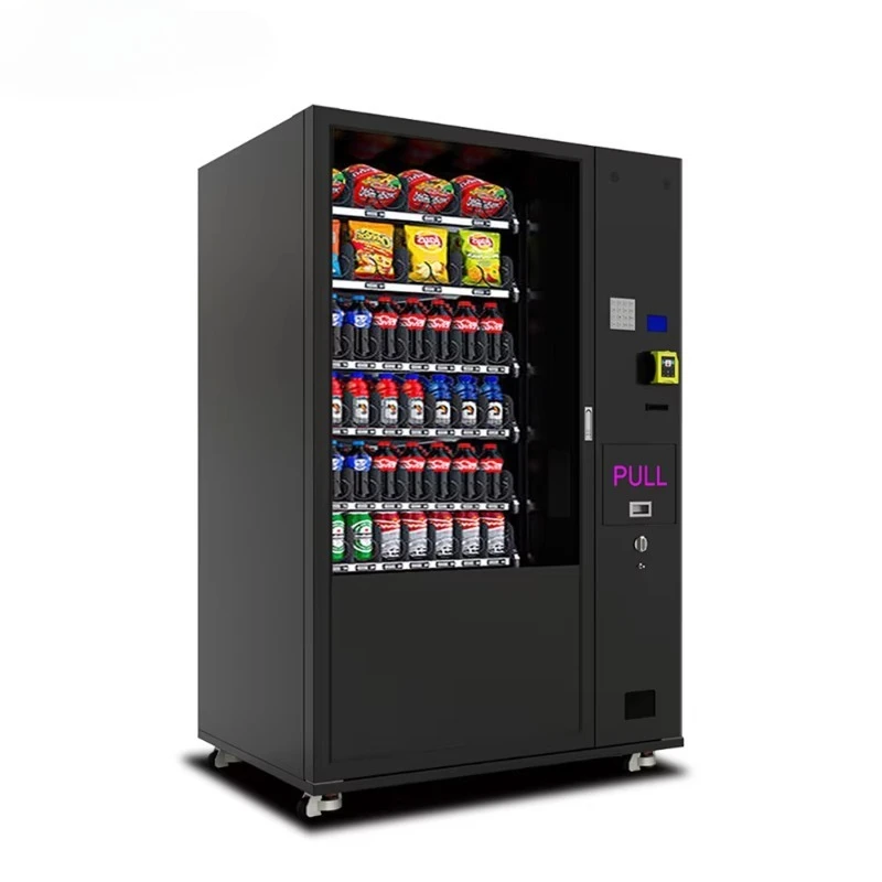 Coin Bill Card Operated Automatic Foods & Drinks Vending Machine SDK Multiple Payment Options Remote Monitoring CE Certified