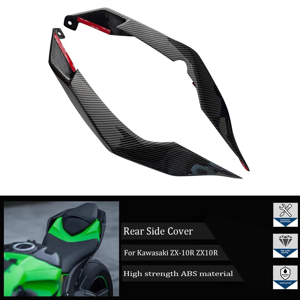 

Rear Tail Cover For Kawasaki Ninja ZX-10R 2016-2020 Motorcycle Rear Tail Fixed Wing Side Aerodynamic Winglet Spoiler Fairing