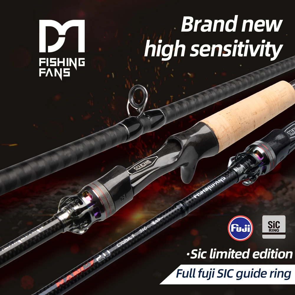 

Удочка FISHINGFANS RANCY 2.0 6'6'' 7' 7'6'' с бланком TORAY T1100, кольцами FUJI SIC, средней мощности ML, быстрого строя, 7-15 г