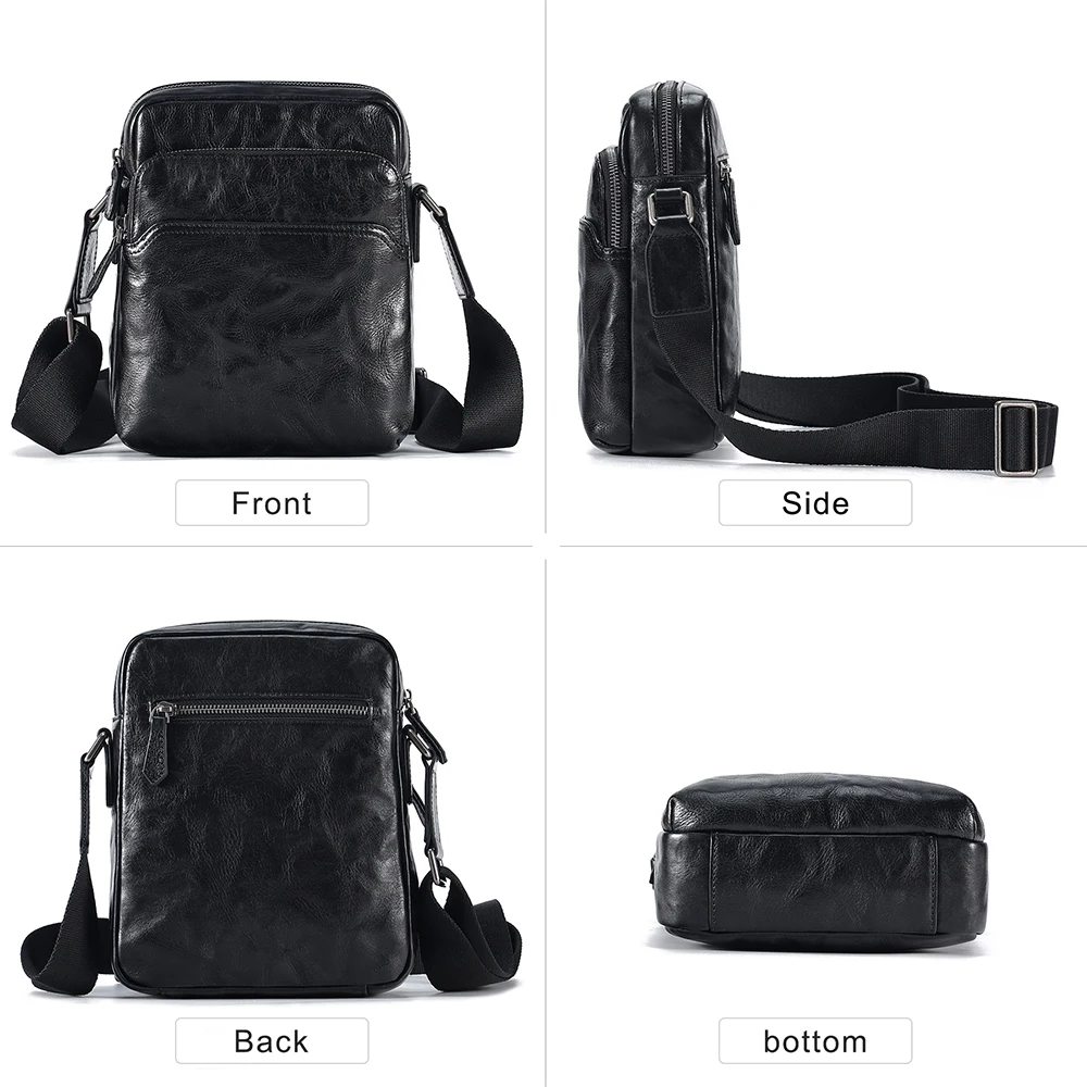 Imagem -05 - Jogujos-bolsa de Ombro de Couro Genuíno para Homens Bolsa de Viagem Crossbody Bolsa Masculina Bolsa Mensageiro para Trabalho Negócios Moda