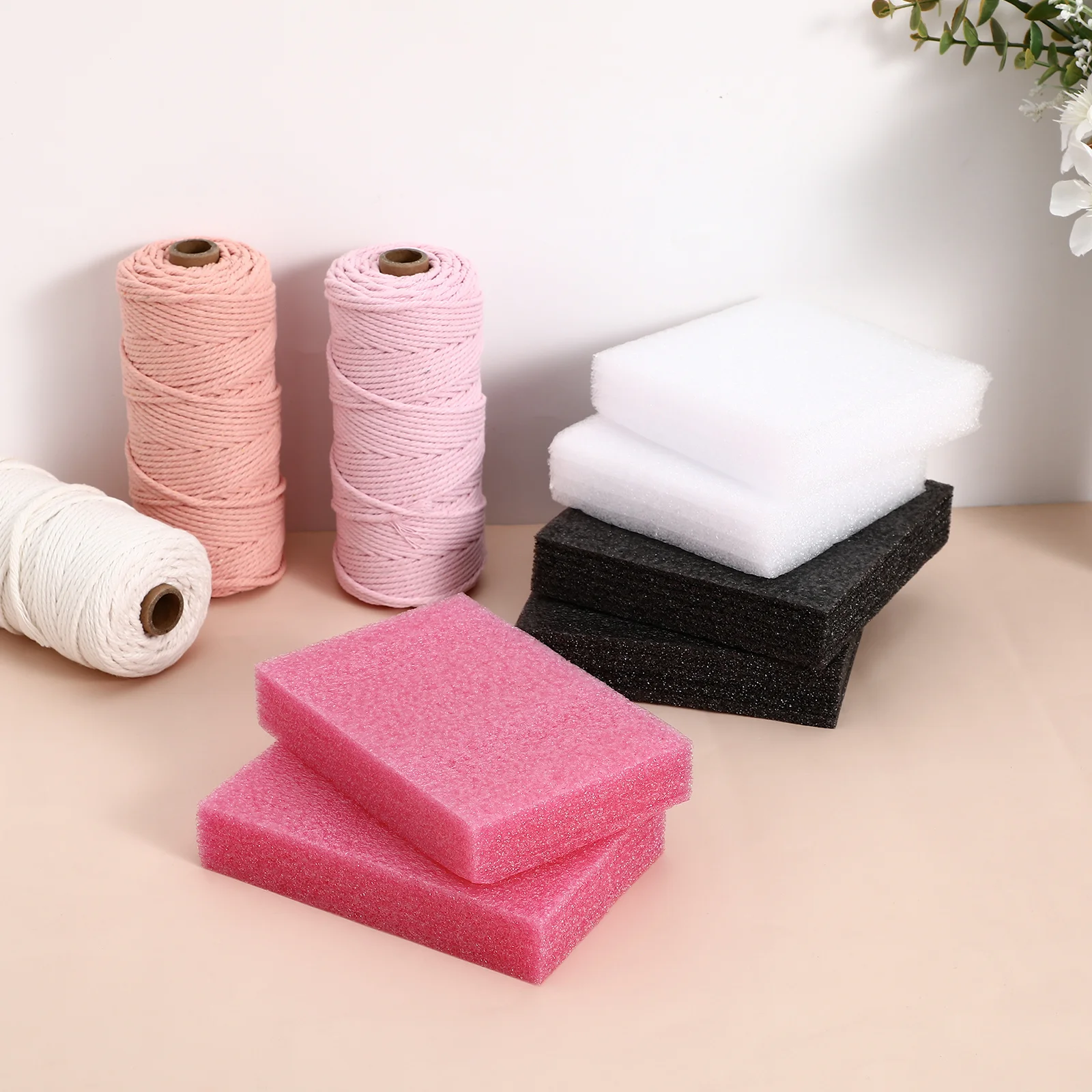 

6pcs Needle Felting Mat Thickened High Density Foam Pad For Wool Felt Crafts Diy Felting Cushion Block Tool Supply